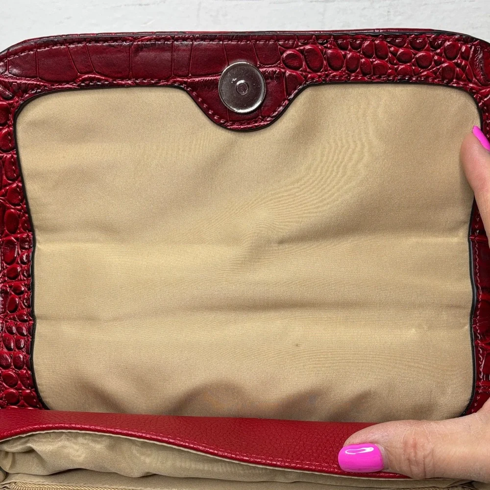 Giani Bernini Red Leather Crossbody/Satchel - Picture 5 of 11
